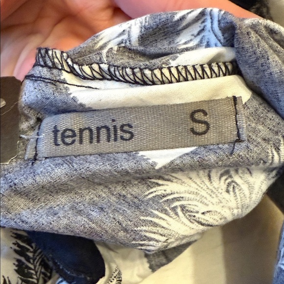 Women’s Floral Black and White Blouse with Puff Sleeves and tie front S - Picture 2 of 6